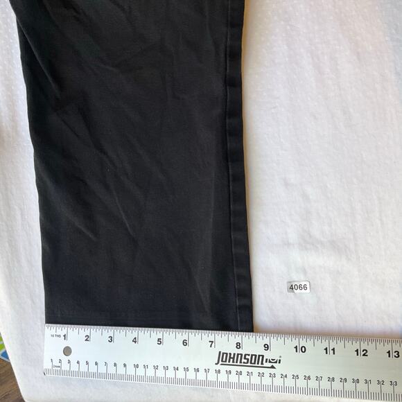 St. John's Bay Women Khaki Pants size 22W Black Straight Leg Mid Rise - Picture 7 of 11